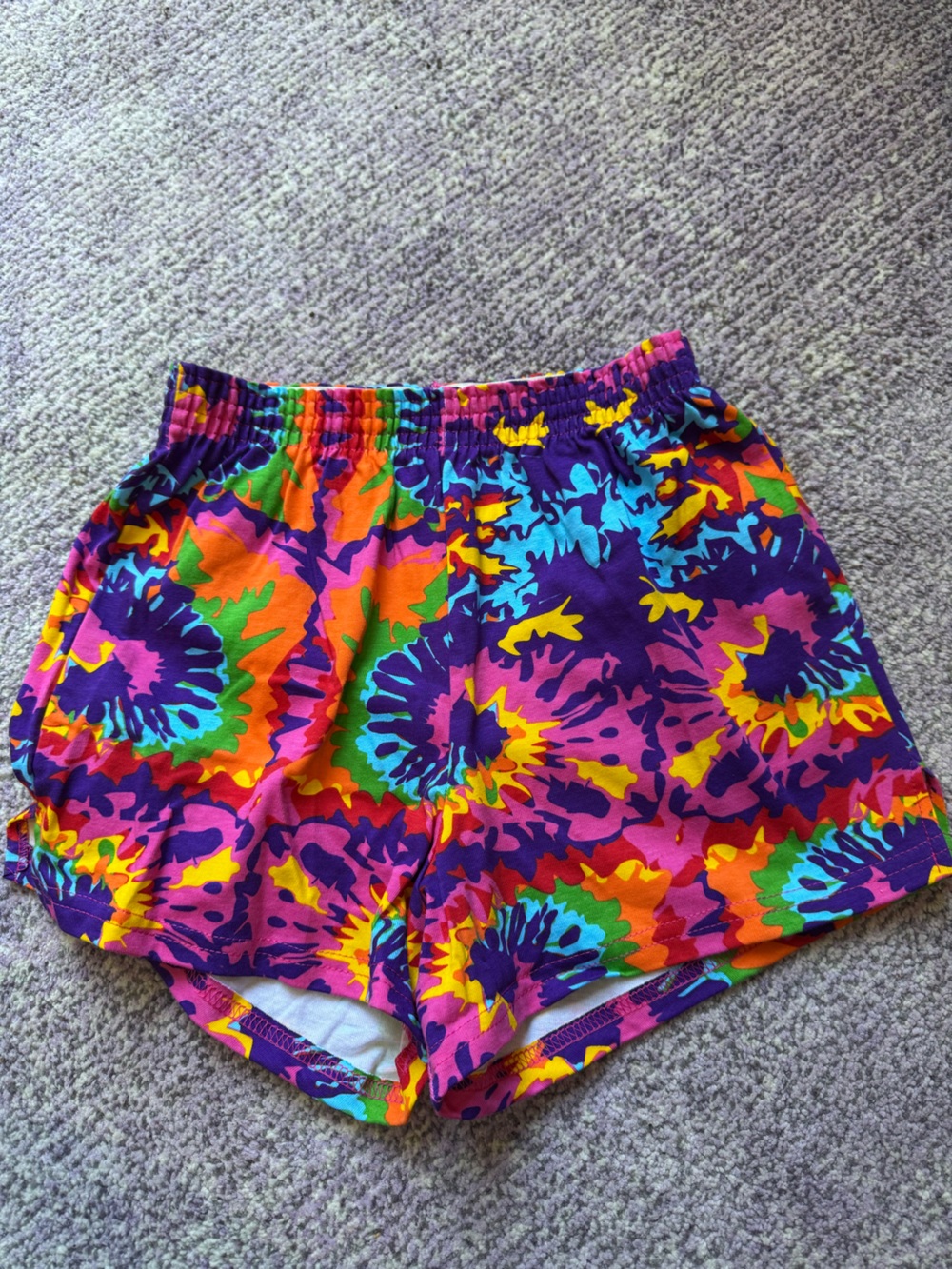 NEW Soffe Bright Tie Dyed Shorts Multicolor Retro Y2K Size M & L